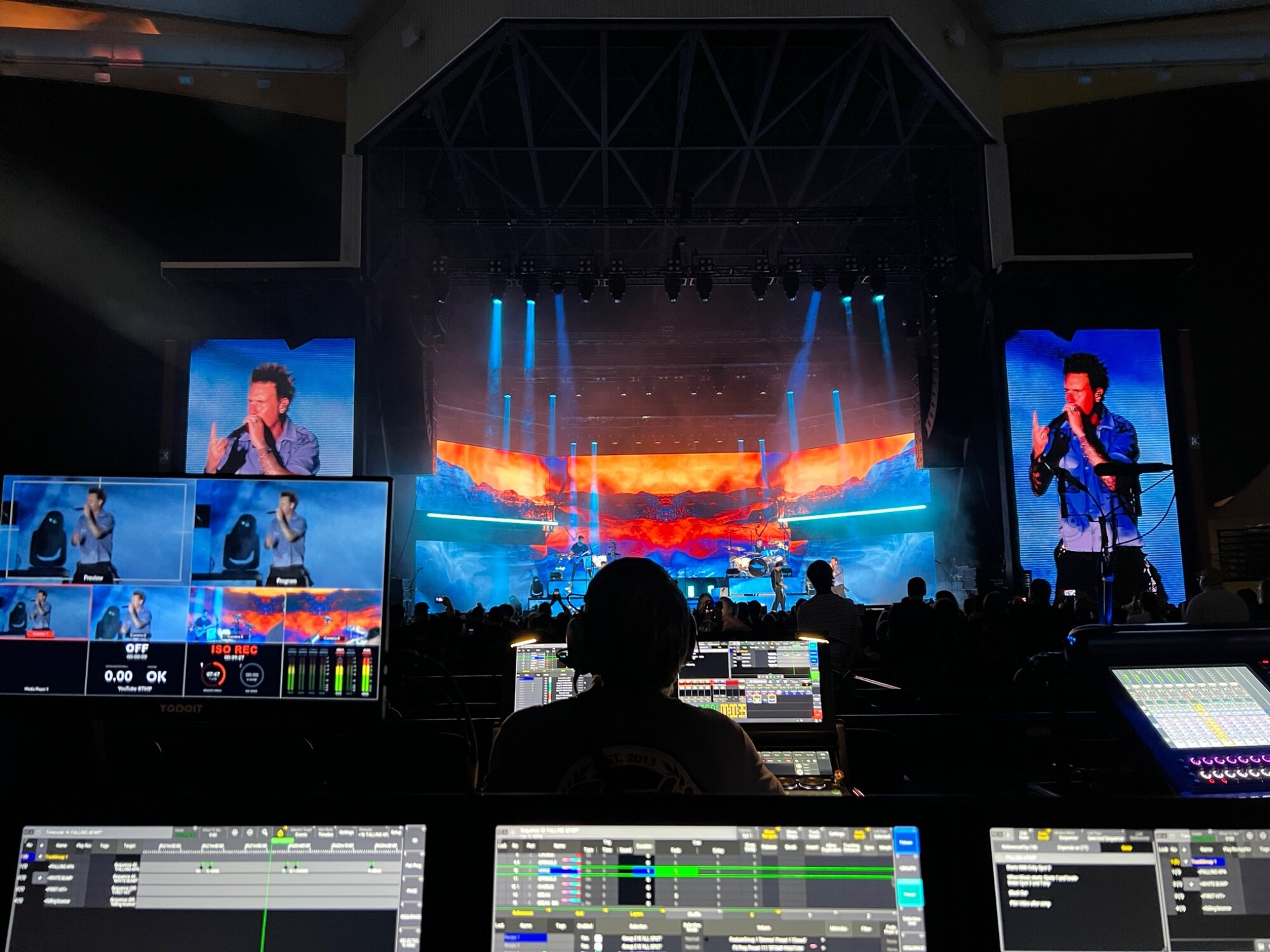 Show control and live production view from front of house